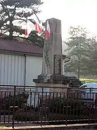 Monument aux morts français et allemands de la bataille de la Lizaine les 15, 16 & 17 janvier 1871 à Chenebier.