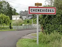 Entrée de Chenevières.