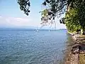 Au bord du lac Léman.