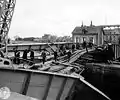 Pont de Cherbourg en 1944.