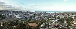 Panorama de la rade de Cherbourg, depuis le fort du Roule.