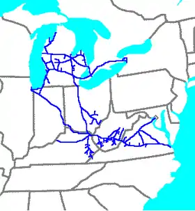 Image illustrative de l’article Chesapeake and Ohio Railway