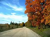 Couleurs d'automne sur la 14e concession juste au sud de Chesley.