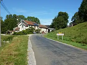 Entrée du village d'Auboncourt.