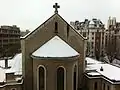 Chevet de l'église Saint-Gabriel.