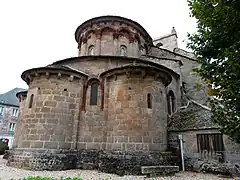 Le chevet de l'église.