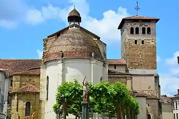 Chevet de l'abbatiale de Saint-Sever