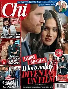 Couverture du magazine italien Chi en 2018.