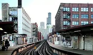 La Willis Tower depuis la station.