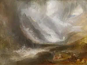 J. M. W. Turner,La Vallée d'Aoste : tempête de neige, avalanche et orage (1836-37)