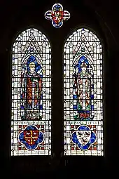 Vitrail de saints Edme et Thomas Becket