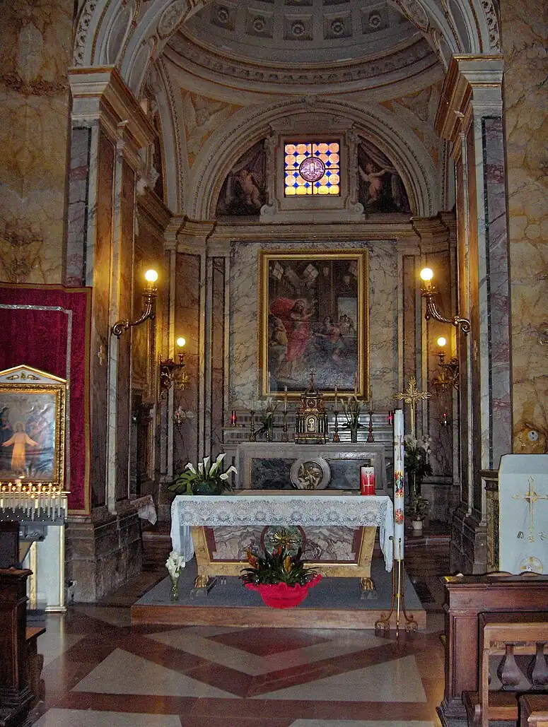 Annonciation, autel de la Chiesa Nuova, Assise.