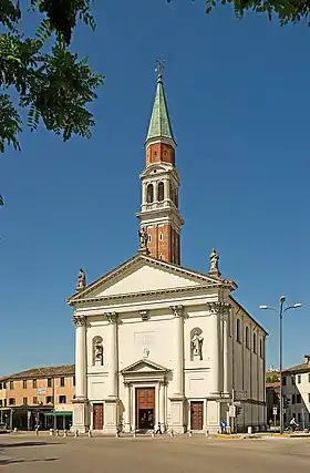 Clocher de l'église San Rocco à Dolo, (Italie).