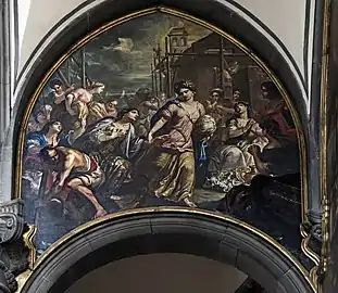 Entrée droite de l'absideFresque d'Antonio Zonca.