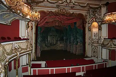 Le théâtre du château de Chimay.