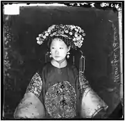 1871. Une mariée Manchoue. Chine