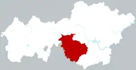 Localisation de Nàyōng Xiàn