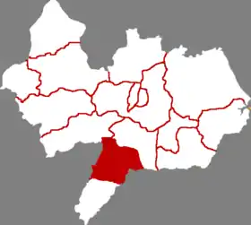 Localisation de Dōngguāng Xiàn