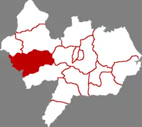 Localisation de Xian de Xian