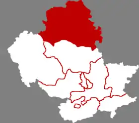 Localisation de Wéichǎng mǎnzú měnggǔzú Zìzhìxiàn