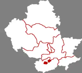 Localisation de Yīngshǒuyíngzi Kuàngqū