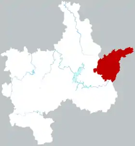 Localisation de Guìdōng Xiàn