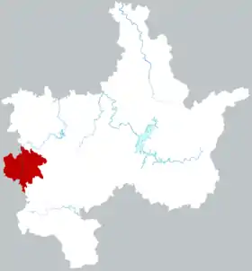 Localisation de Jiāhé Xiàn