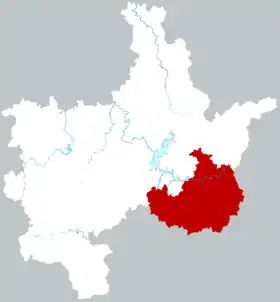 Localisation de Rǔchéng Xiàn