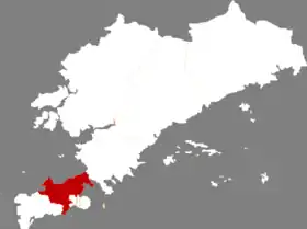Localisation de Gānjǐngzi Qū