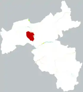 Localisation de Píngchéng Qū