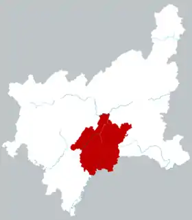 Localisation de Xuān'ēn Xiàn