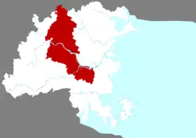 Localisation de Mǐnhòu Xiàn