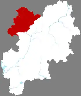Localisation de Xīngyè Xiàn