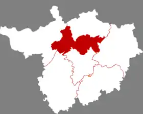 Localisation de Shìzhōng Qū