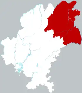 Localisation de Kāiyáng Xiàn