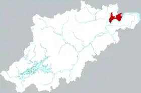 Localisation de Jiānggān Qū