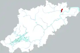 Localisation de Xiàchéng Qū