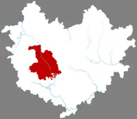 Localisation de Dōnglán Xiàn