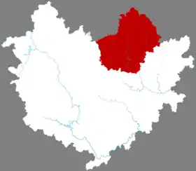 Localisation de Huánjiāng máonánzú Zìzhìxiàn