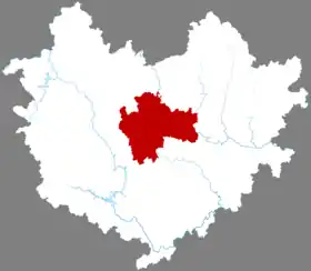Localisation de Jīnchéngjiāng Qū