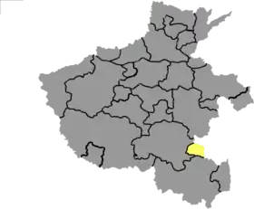 Localisation de Xīncài Xiàn