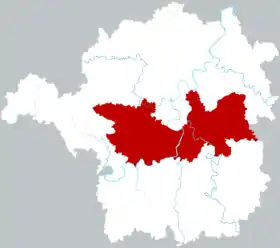 Localisation de Héngnán Xiàn