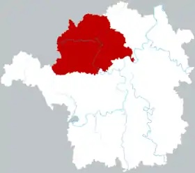 Localisation de Héngyáng Xiàn