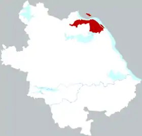 Localisation de Xīsàishān Qū