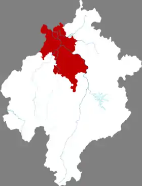 Localisation de Línchuān Qū