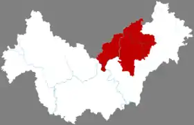 Localisation de Xiàngzhōu Xiàn