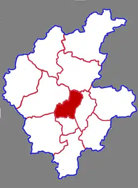 Localisation de Lánshān Qū