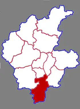 Localisation de Tánchéng Xiàn