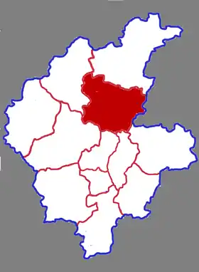 Localisation de Yínán Xiàn