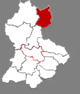 Localisation de Lán Xiàn